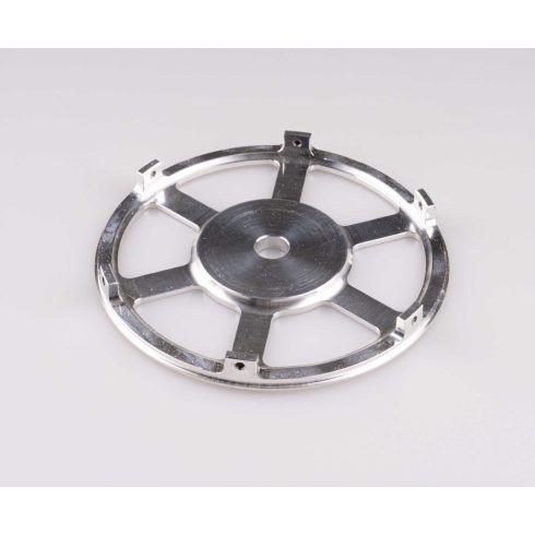 Topmodel Üvegszálas Orrkúp Alu Talppal, átmérő 115mm, Fehér.