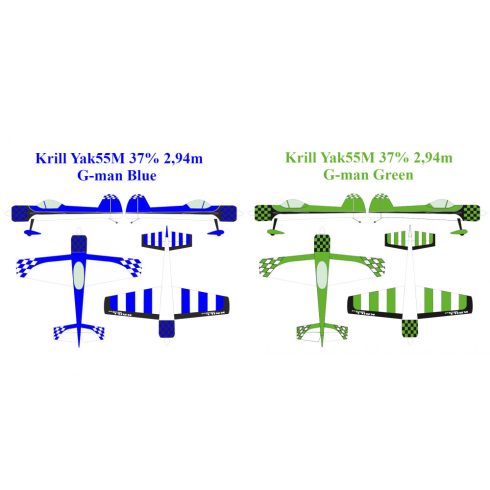 Krill Yak55M 37% 2,94m Full Composite ARF Kit. Magyarországra szállítással (Rendelhető!)