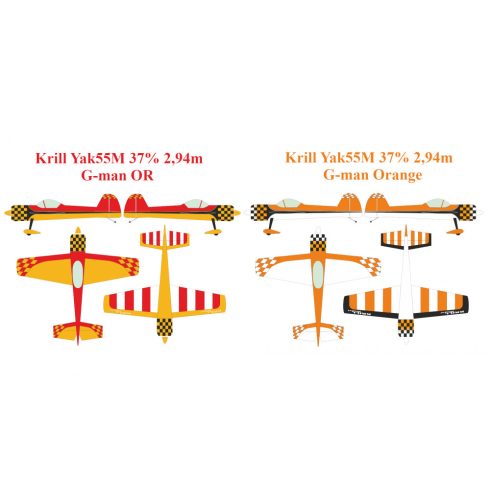 Krill Yak55M 37% 2,94m Full Composite ARF Kit. Magyarországra szállítással (Rendelhető!)