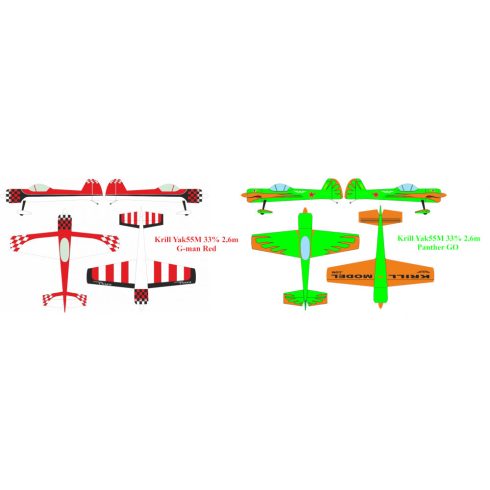 Krill Yak55M 33% 2,6m Full Composite ARF Kit Magyarországra szállítással (Rendelhető!)