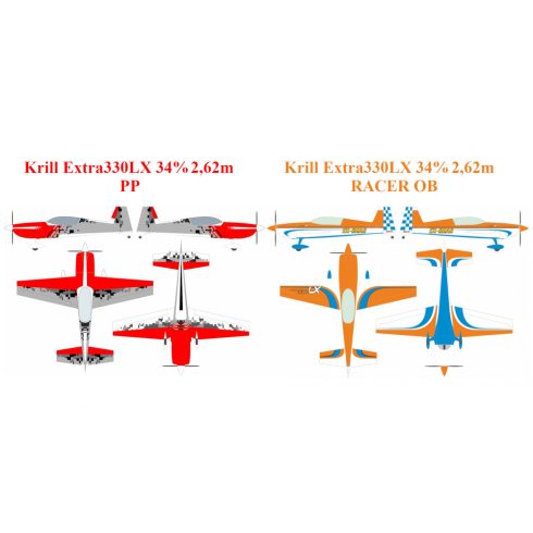 Krill Extra 330LX 34% 2,62m Full Composite ARF Kit. Magyarországra szállítással (Rendelhető!)