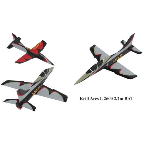 Krill AreS L  2,2m fesztáv, Full Composite ARF Kit. Magyarországra szállítással (Rendelhető!)