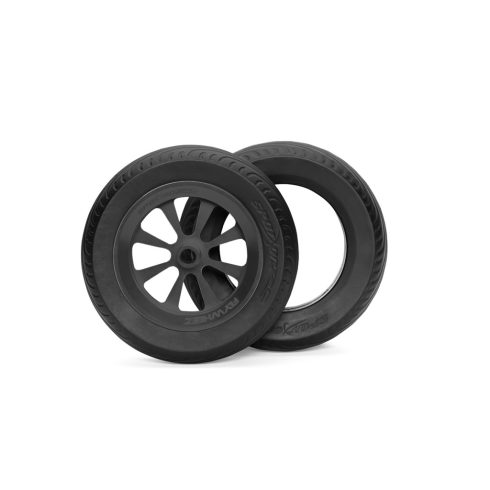 SpotOnRC 115mm (4,5")-os Fekete Elox Alukerék + 1db Pótgumival.(1db)