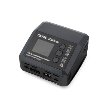   SKY RC S100neo AC/DC Akkumulátor Töltő. Külső Tápról és AC230V-ról is üzemeltethető.