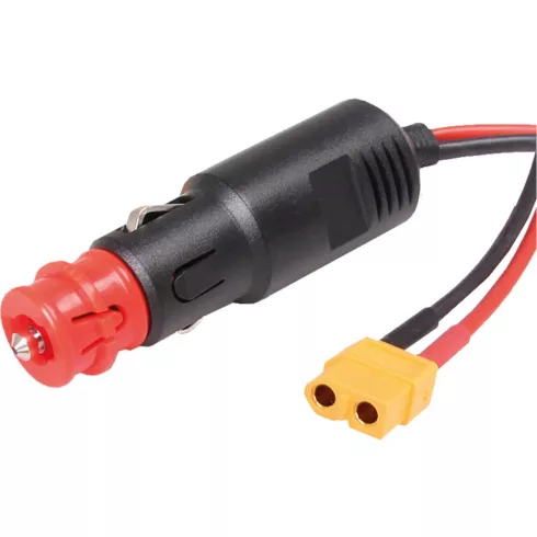 Robbe Szivargyújtó kimeneti dugó - XT60 Mama dugóval. 2,5mm2-es 50cm hosszú Szilikon kábel.