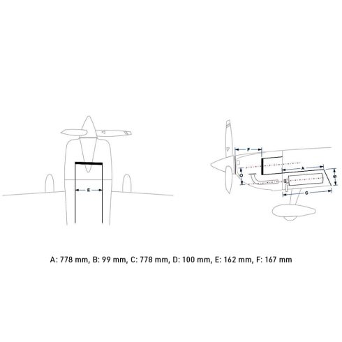Pilot-RC Slick 89” (2,26 m) - színséma 03 (Fehér/Piros/Kék) ARF szett.