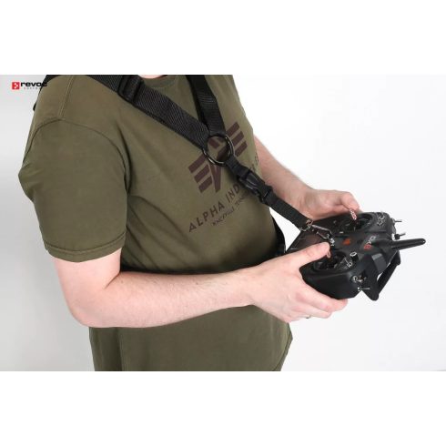 Revoc 1 pontos Távirányító tartó Heveder, Fehér Flash-Rc Hungary feliratttal.