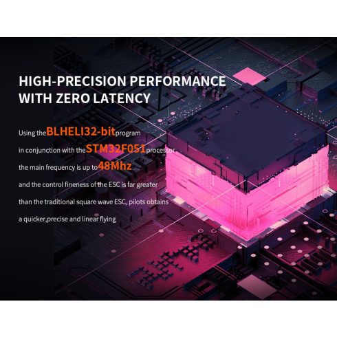T-Motor AT66A 3-6s/66A, UBEC 5,8V, 7,4V, 8,2V 10/20A Brushless Szabályzó.