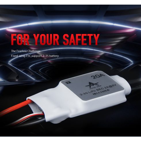 T-Motor AT20A 2-3s/20A, 5V/2A BEC, Brushless Szabályzó.