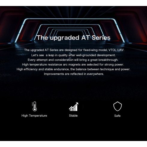 T-Motor AT2826 900KV 3D Long Shaft (3-4s) Brushless Motor.