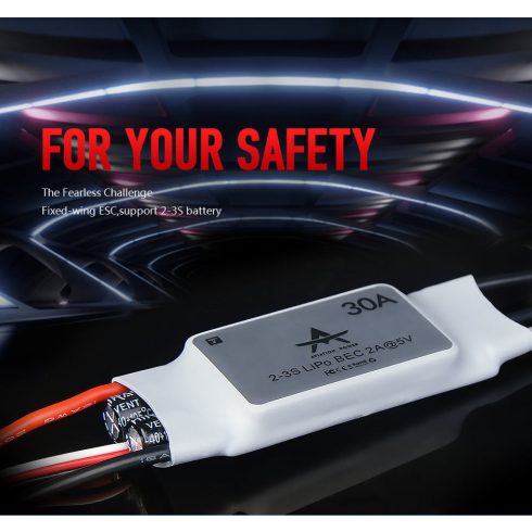 T-Motor AT30A 2-3s/30A, 5V/2A BEC, Brushless Szabályzó.