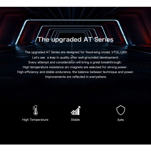 T-Motor AT3520 550KVKV 3D Long Shaft (6s) Brushless Motor.