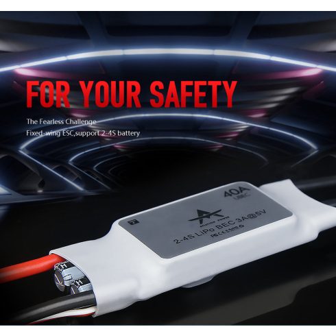 T-Motor AT40A 2-4s/40A, 5V/3A UBEC, Brushless Szabályzó.