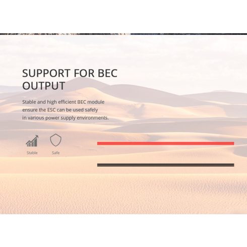 T-Motor AT40A 2-4s/40A, 5V/3A UBEC, Brushless Szabályzó.