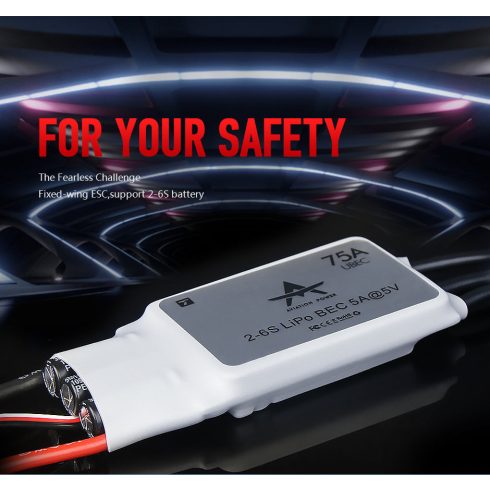 T-Motor AT75A 2-6s/75A, 5V/5A UBEC, Brushless Szabályzó.