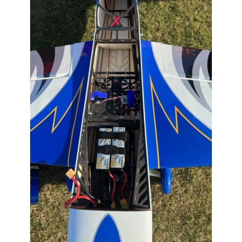 Extreme Flight Extra Ng 78" Kék/Ezüst ARF Szett.