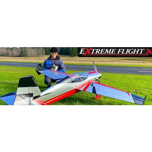 Extreme Flight Extra NG 91", Piros/Ezüst/Felete ARF KIT (Rendelhető)