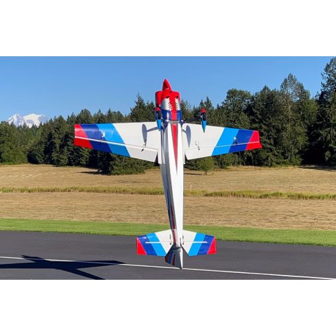 Extreme Flight Laser 104" V2 Piros/Fehér/Kék, ARF Szett.