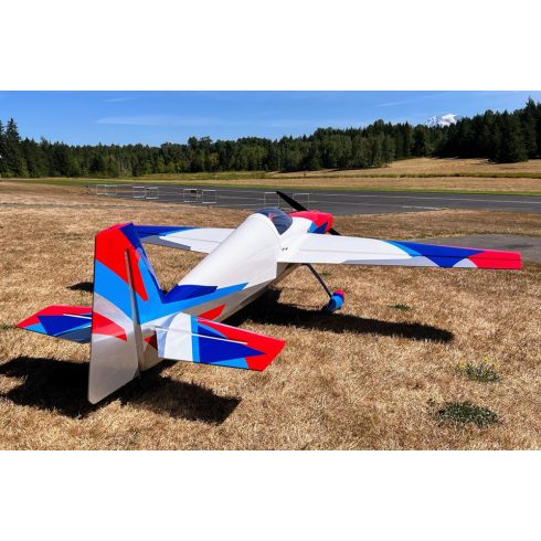 Extreme Flight Laser 104" V2 Piros/Fehér/Kék, ARF Szett.