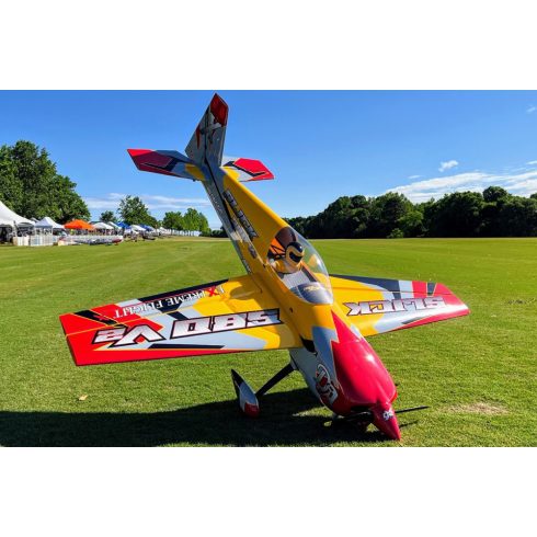 Extreme Flight Sick 580 105,5" V2, Sárga/Piros/Szürke ARF Szett.