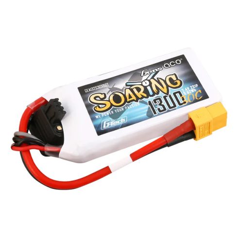 Gens Ace G-Tech Soaring 1300mAh 2S (7,4V) 30/60C Lipó akkumulátor, XT60 csatlakozó