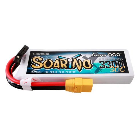 Gens Ace G-Tech Soaring 3300mAh 3S (11,1V) 30/60C Lipó akkumulátor, XT90 csatlakozó