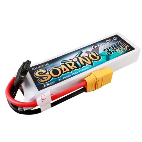 Gens Ace G-Tech Soaring 3300mAh 3S (11,1V) 30/60C Lipó akkumulátor, XT90 csatlakozó