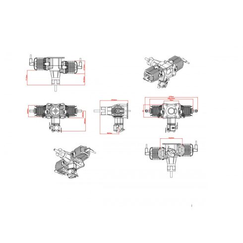 GP 76 Motor Gyújtással, Normál kipufogóval (Rendelhető)