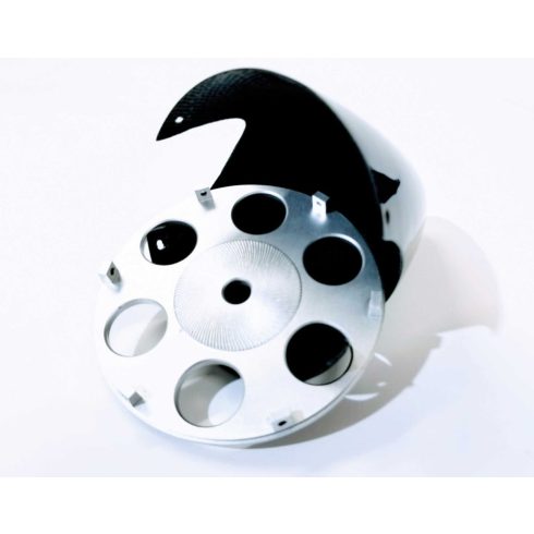 Extreme Flight Karbon Fehér 4" (102mm) Orrkúp, alu hátlappal.