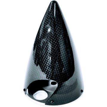   Extreme Flight Karbon Fekete 4,5" (114mm) Orrkúp, alu hátlappal.