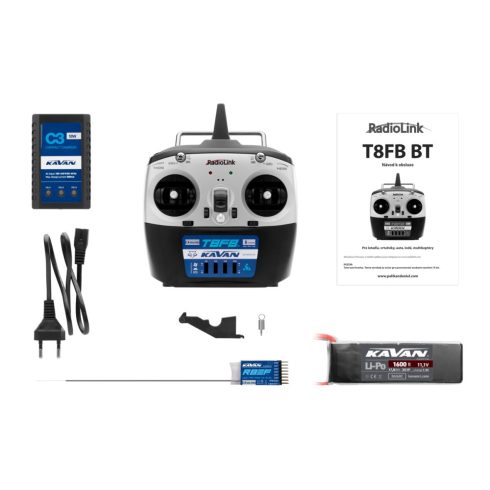 KAVAN Beta 1400 RTF, Mode2 Szett (Kék), Távirányítóval, vevővel, akkuval és töltővel.