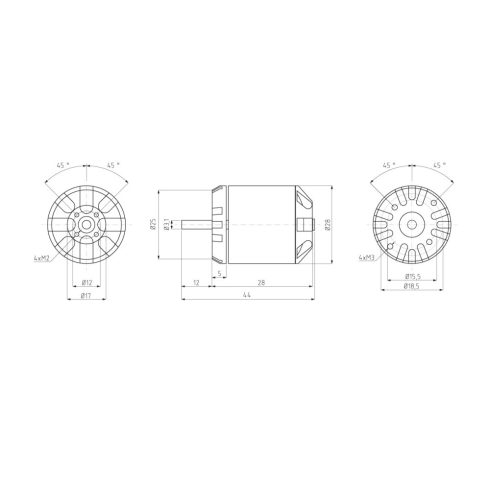 KAVAN C2830-1300KV Brushless Motor