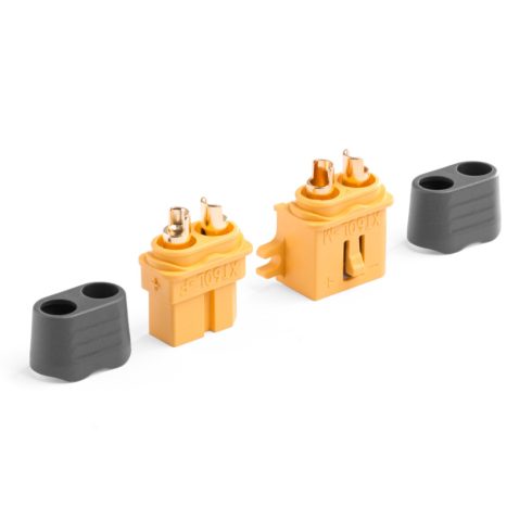 Kavan XT60 csatlakozó pár, biztosító fülel, papa-mama (1pár)