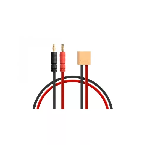 Kavan töltőkábel, 4mm-es Banándugó - XT90, 25cm hosszú AWG 12 (3,3mm2)