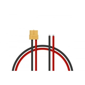   Kavan XT60 Töltőkábel szabad véggel. 20cm, 14 AWG, 2,5mm2.