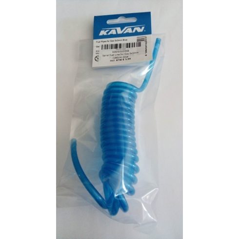 KAVAN Spiral Üzemanyagcső kék, 3x5mm (180cm)