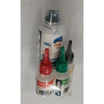   KAVAN Pillanatragsztó szett (3db 20g-os Pillanatragasztó, vékony, közepes és sűrű viszkozitású, 1db 150ml-es Aktivátor)