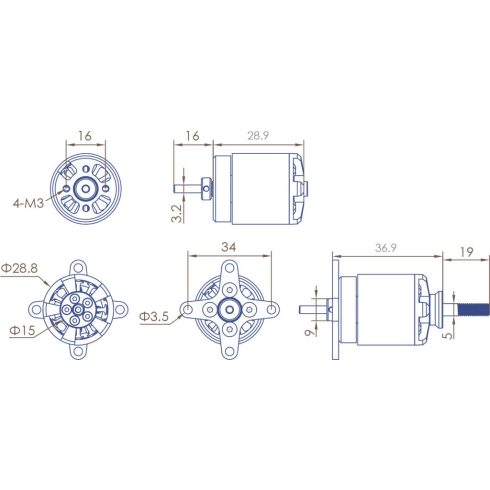 PLANET-HOBBY JOKER 2830-14 V3 830KV Brushless Motor