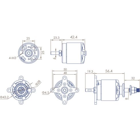 PLANET-HOBBY JOKER 4250-5 V3 820 KV Brushless Motor
