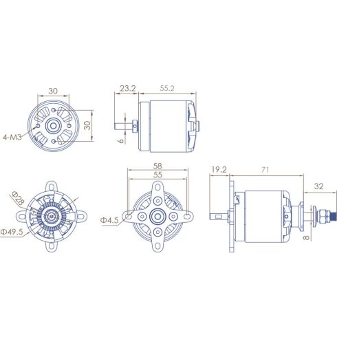 PLANET-HOBBY JOKER 5060-7 V3 375 KV BRUSHLESS MOTOR
