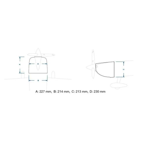 Pilot-RC Slick 67” (1,7 m) - színséma 03 (Fehér/Piros/kék) ARF szett.