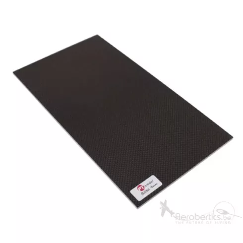 PT Model Rádió panel, Carbon bevonatú 3mm-es Nyárfa Rétegelt lemez (480x290mm)