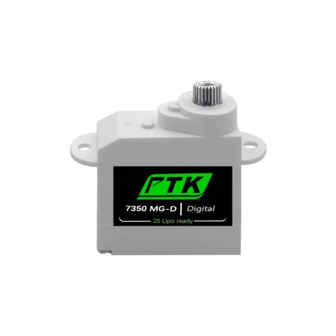 PTK 7350 MG-D Digitalis Coreless Fémfogas 5,5g Mini HV Szervó. 0,07sec/7,4V/1,8Kg. (F3P, F3K, F3L, F5L, Glider/Indoor Plane)