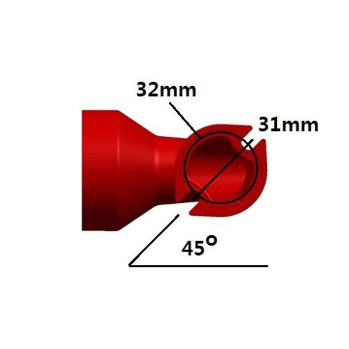 Secraft karburátor 90 fokos levegőbeáramló Tüte. DA100/120, DLE111/120, GP123, EME120