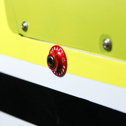 Secraft Fém alátét 4mm-e furat, piros, 6db