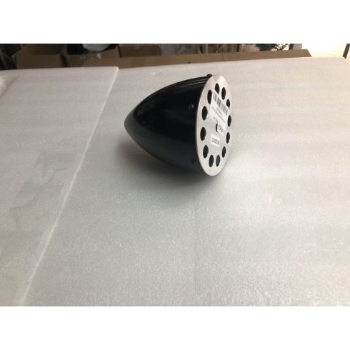 Simprop 100mm Fekete Üvegszálas Orrkúp, Alu hátlap