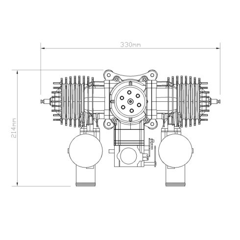 STINGER 185cc Motor Gyújtással, Normál kipufogóval.