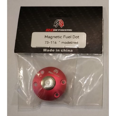 Skywing Magnetic Fuel Dot/Mágneses Üzemanyag Tankoló Szelep. Piros