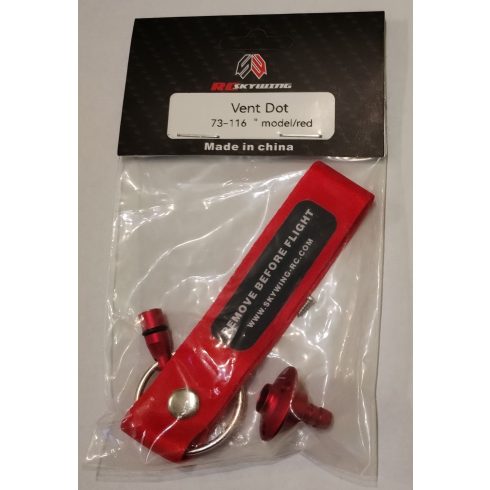 Skywing Vent Dot/Üzemanyag Szellőzó/Túlfolyó, Piros