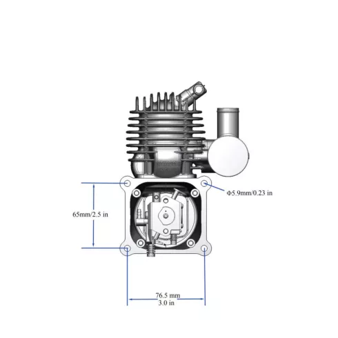 Stinger 63Pro Motor Gyújtással, Normál kipufogóval. (Hamarosan elérhető!)